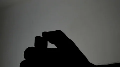 Shadows - smoking Stockbeeldmateriaal 76096072