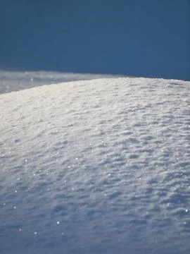 Shadows in the snow Stock Photos