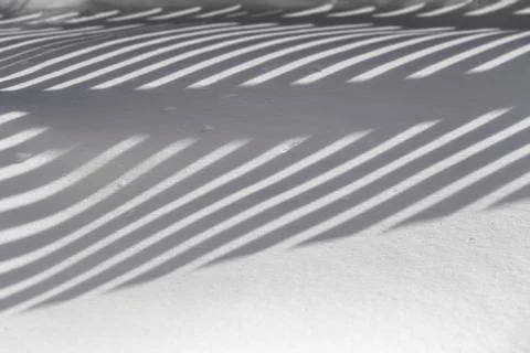 Shadows in the snow Stock Photos