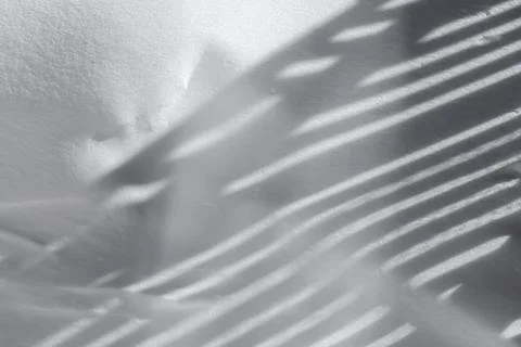 Shadows in the snow Stock Photos