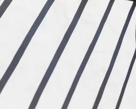 Shadows On The Wall. Isolated Foto stock