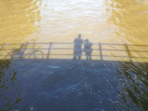 Shadows on the Water Foto stock