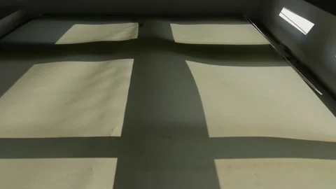 Shadows window falls on the window shades. Time-lapse. Stock Footage 239420268