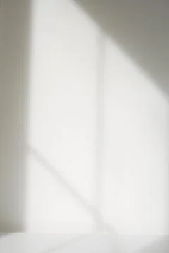 Shadows from window on white wall Stock Photos