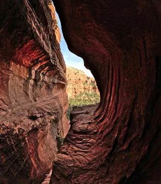 Shadowy and foreboding Subway Cave Stock Photos