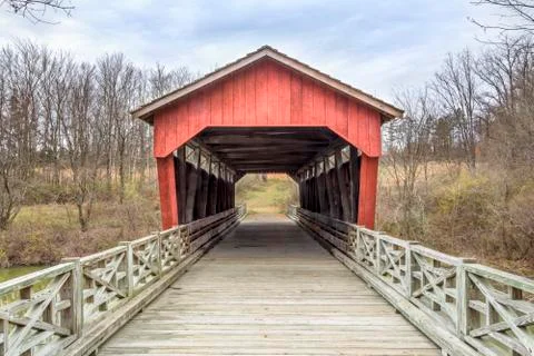 Shaeffer Campbell Covered Bridge Foto stock