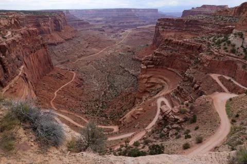 Shafer Trail Viewpoint Stock Photos