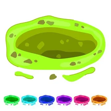 Shaft pit vector cartoon graphic Stock Illustration