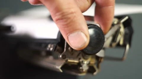 Shaft with typewriter paper 4K Stock Footage 146485003