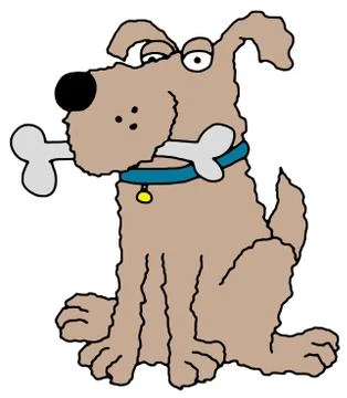 Shaggy dog Stock Illustration