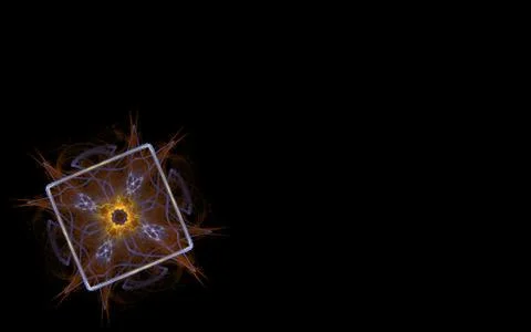 Shaggy square in the dark Stock Illustration