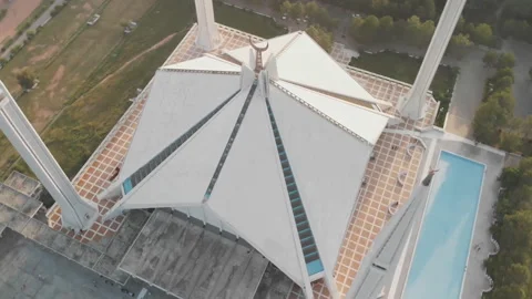 Shah Faisal Mosque is one of the largest Mosques in the World Video stock 116394952