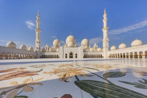 Shaikh Zayed mosque in Abu Dhabi, UAE Stock Photos