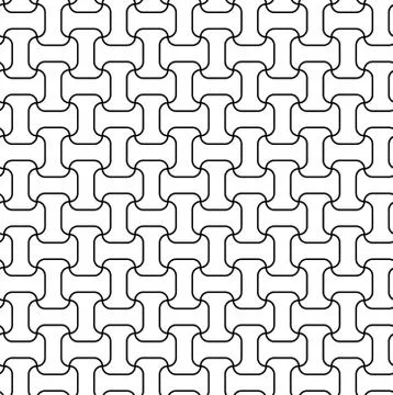 Сhain interlocking pattern seamless vector Stock Illustration