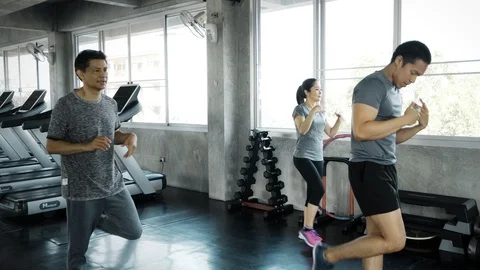 Shake that arm, let's get fit. Stock Footage 103437552