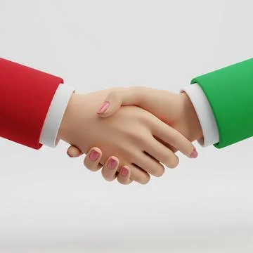 Shake-Hands-5 Stock Illustration