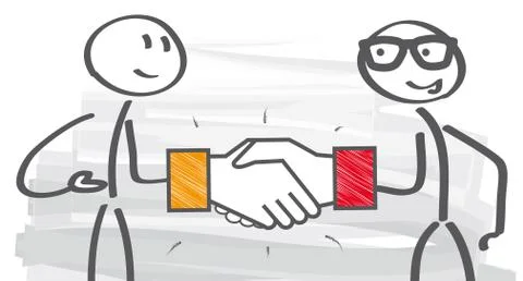Shake hands - agreement Stock Illustration