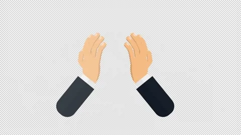 Shake hands. High five animation. Cartoon Stock Footage 145708391