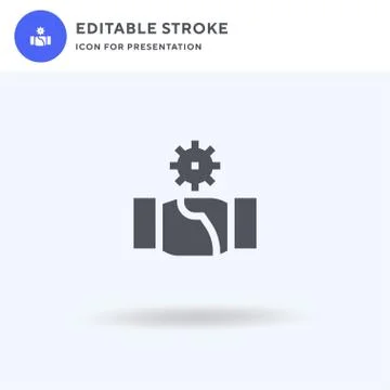 Shake Hands icon vector, filled flat sign, solid pictogram isolated on white, Stock Illustration