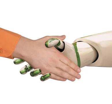Shake hands Illustrazione stock