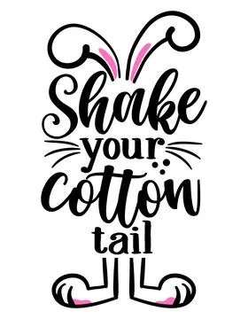 Shake your cotton tail Stock Illustration