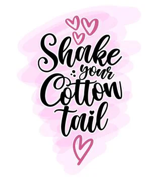 Shake your cotton tail Stock Illustration