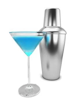 Shaker and martini Stock Illustration
