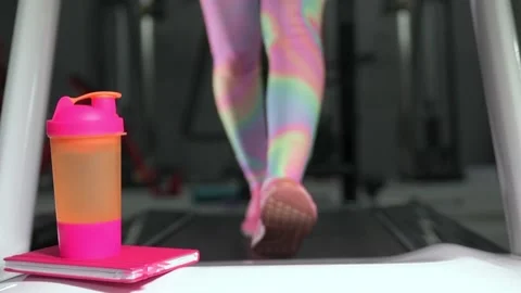 Shaker and notepad in the gym Stock-Footage 160443014
