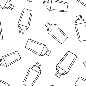 Shaker cocktail icon in flat style. Alcohol bottle vector illustration on whi Stock Illustration