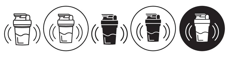 Shaker Cup Icon vector set collection for web Stock Illustration