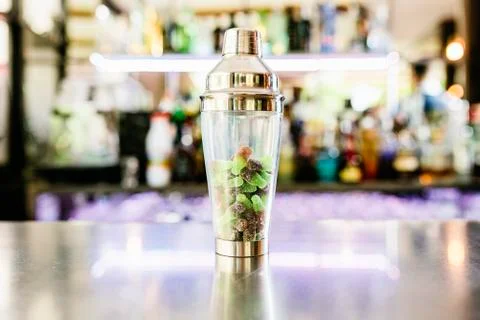 Shaker full of candies. Stock Photos