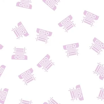 Shaker laboratory device glyph vector seamless pattern Stock Illustration