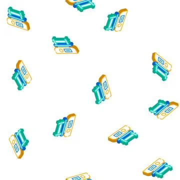 Shaker laboratory device isometric icon seamless pattern Stock Illustration