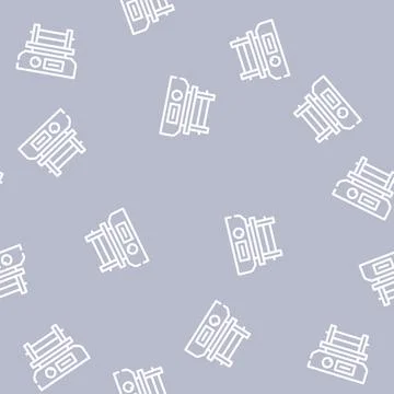 Shaker laboratory device line vector seamless pattern Stock Illustration