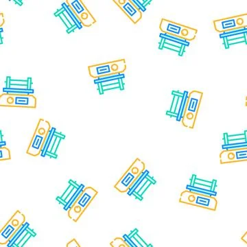 Shaker laboratory device vector seamless pattern Stockillustratie