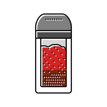 Shaker pepper color icon vector illustration Stock Illustration