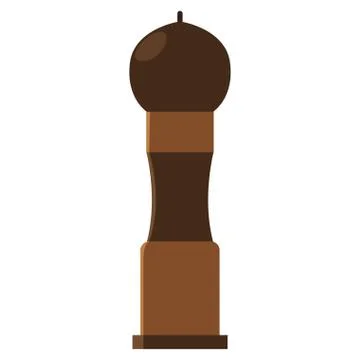 Shaker pepper on white background Stock Illustration