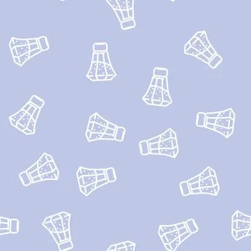 Shaker salt line vector seamless pattern Stock Illustration