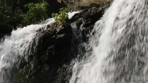 Shaki Waterfall in general plan 10 스톡 동영상 333135181