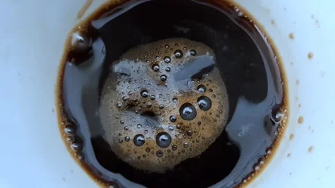 Shaking Black Coffee Stock Footage 297374766