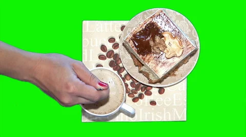 Shaking Cappuchino 2 Stock Footage 43185727