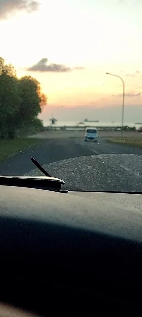Shaking in the car on the way to the project site. Stock Footage 315751166