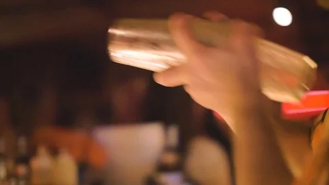 Shaking A Cocktail Stock Footage 104031882