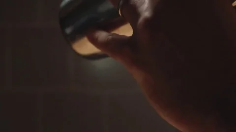 Shaking Cocktail in Slow motion Stock Footage 84900619