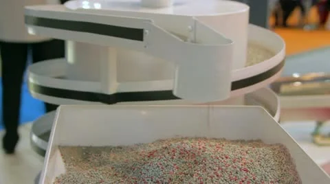 Shaking conveyer Stock Footage 12180353