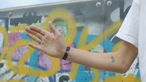 Shaking hands between friends Stock Footage 86777569