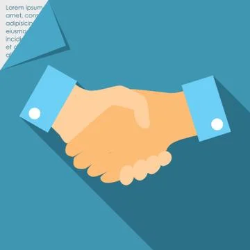 Shaking hands Stock Illustration