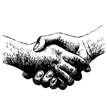 Shaking hands Stock Illustration