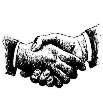 Shaking hands 스톡 일러스트