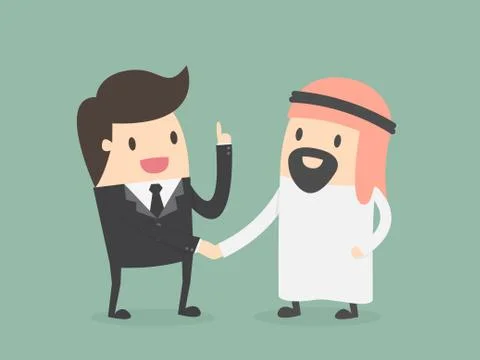 Shaking hands Stock Illustration